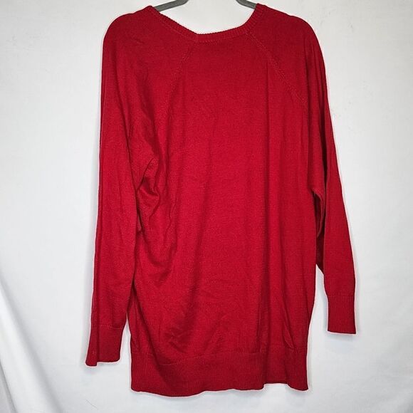 2X 18W 20W Torrid Red Dancing Skeleton Christmas Sweater Sequin Lights Holiday - Picture 7 of 7